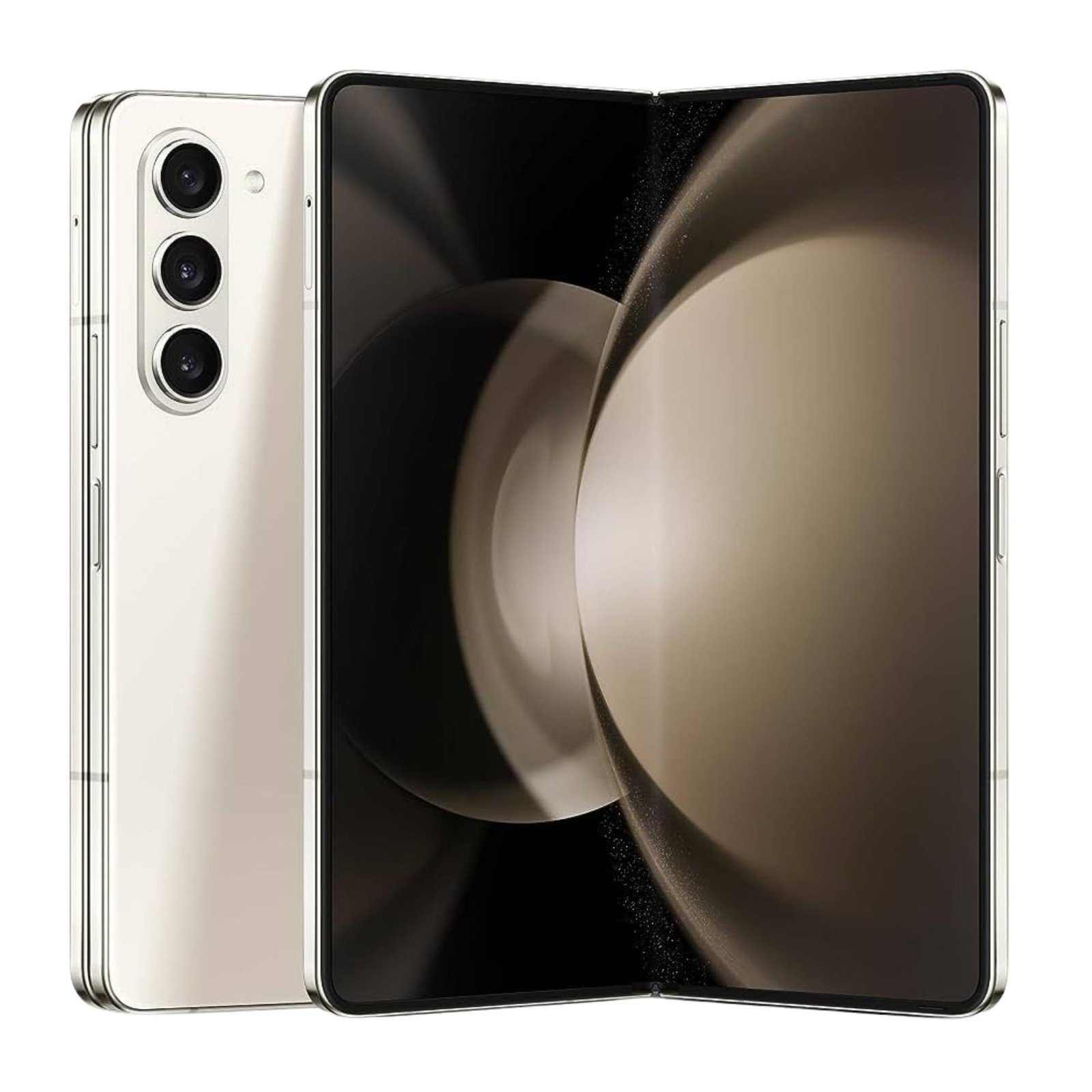 Le Samsung Galaxy Z Fold 5 en Cream, une couleur douce et sophistiquée qui s'accorde à tous les styles.
