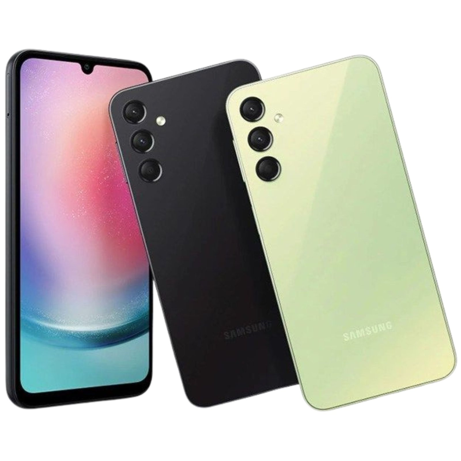 Découvrez le Samsung Galaxy A24 : performance et autonomie au meilleur prix. Photo non contractuelle.